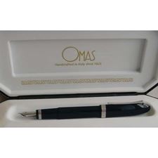 Picture of Omas 360 Mezzo Venetian Blue Fountain Pen OMD Nib