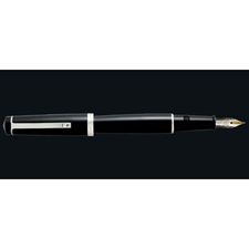 Picture of OMAS Bologna Cotton Resin Palladium Finish Fountain Pen Extra Fine Nib