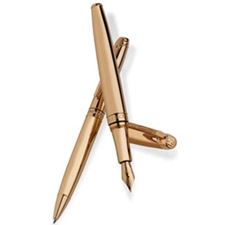 Picture of Caran dAche Jewellery Leman 18kt Pink Gold 34 Diamonds Rollerball Pen