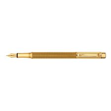 Picture of Caran dAche Jewellery Varius Ivanhoe 18kt Yellow Gold 6 Diamonds Fountain Pen