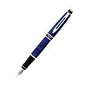 Picture of Waterman Expert II Dune Blue Chrome Trim Fountain Pen Fine Nib