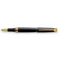 Picture of Caran dAche Leman Ebony Black Gold Fountain Pen Medium Nib