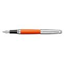 Picture of Caran dAche Leman Bicolor Saffron Silver Plated Fountain Pen Medium Nib