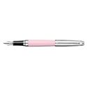 Picture of Caran dAche Leman Bicolor Rose Silver Plated Fountain Pen Medium Nib