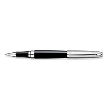 Picture of Caran dAche Leman Bicolor Black Silver Plated Roller Ball Pen