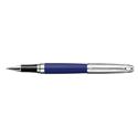 Picture of Caran dAche Leman Bicolor Blue Night Silver Plated Roller Ball Pen