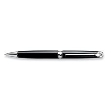 Picture of Caran dAche Leman Ebony Black Rhodium Ballpoint Pen