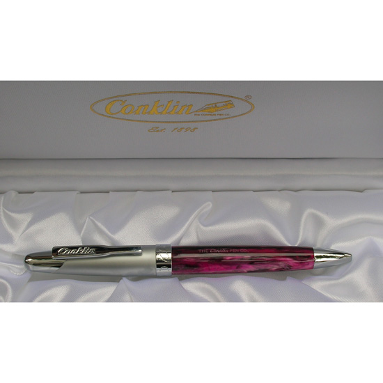 Purple Mist & Silver 60% Off Conklin Metropolis Ballpoint Pen In Box New 