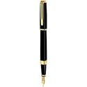 Picture of Waterman Exception Slim Black Gold Trim Fountain Pen Medium Nib