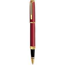 Picture of Waterman Exception Slim Red Gold Trim Rollerball Pen