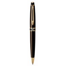 Picture of Waterman Expert Smart Brown Gold Trim Ballpoint Pen