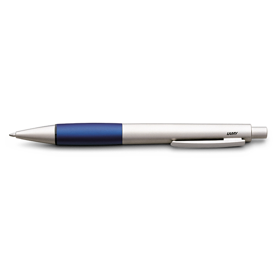 Lamy Accent Palladium Finish with Blue Grip Ballpoint PenMontgomery