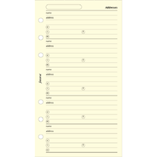 Picture of Filofax Personal Address Sheets Cotton Cream