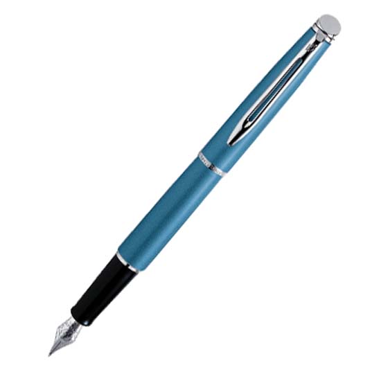 Waterman Hemisphere  Shimmery Blue Fountain Pen Fine Pt New In Box