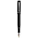 Picture of Parker Duofold Demi Black Platinum Trim Fountain Pen Medium Nib