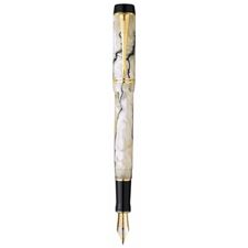 Picture of Parker Duofold Demi Pearl and Black Gold Trim Fountain Pen Medium Nib