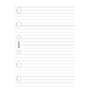 Picture of Filofax Pocket Ruled Notepad White