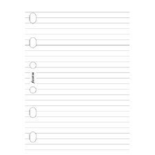 Picture of Filofax Pocket Ruled Notepad White