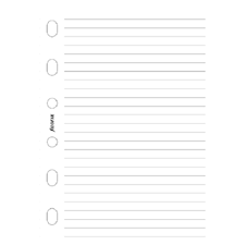 Picture of Filofax Pocket Ruled Notepaper White