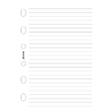 Picture of Filofax Pocket Ruled Notepaper White 100 Pack