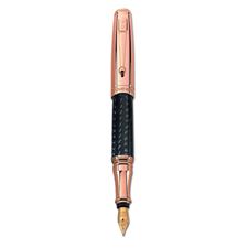 Picture of Monteverde Invincia Rose Gold And Carbon Fiber Fountain Pen Medium Nib