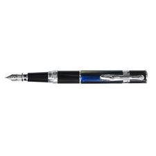 Picture of Monteverde Mini Jewelria Striped Blue Fountain Pen Medium Nib