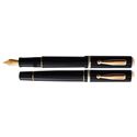 Picture of Delta Via Veneto Black with Gold Fountain Pen Medium Nib