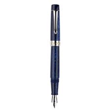 Picture of Delta Vintage Deep Ocean Fountain Pen Broad Nib