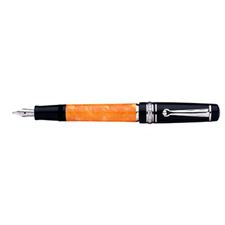 Picture of Delta Dolcevita Undersize Orange & Sterling Silver Fountain Pen Broad Nib