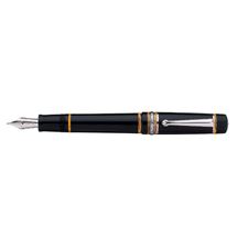 Picture of Delta Dolcevita Soiree Undersize Black & Sterling Silver Fountain Pen Broad Nib