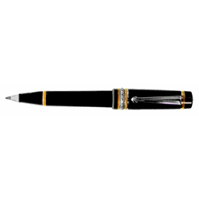 Picture of Delta Dolcevita Soiree Medium Black & Sterling Silver Ballpoint Pen