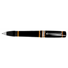 Picture of Delta Dolcevita Soiree Medium Black & Sterling Silver Rollerball Pen