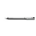 Picture of Lamy Logo Stainless Steel Black Trim Fountain Pen Fine Nib