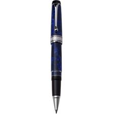 Picture of Aurora Optima Auroloide  Blue with Chrome Trim Rollerball Pen