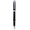 Picture of Aurora Talentum Finesse Black with Chrome Trim Fountain Pen Broad Nib