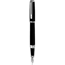 Picture of Waterman Exception Slim Black Silver Trim Fountain Pen Fine Nib