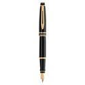 Picture of Waterman Expert II Black Lacquer Gold Trim Fountain Pen Fine Nib