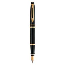 Picture of Waterman Expert II Black Lacquer Gold Trim Fountain Pen Fine Nib