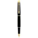 Picture of Waterman Hemisphere Black Lacquer Gold TrimFountain Pen Medium Nib