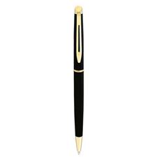 Picture of Waterman Hemisphere Black Lacquer Gold Trim Ballpoint Pen