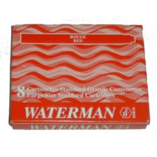 Picture of Waterman Fountain Pen Cartridges Red (8 Per Box)