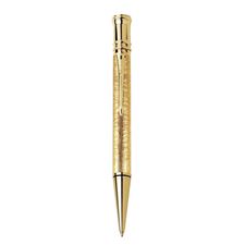 Picture of Parker Duofold Presidential Esparto 18kt Solid Gold Ballpoint Pen