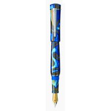 Picture of Laban Scepter Blue Tornado Fountain Pen Medium Nib