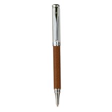 Picture of Laban Real Leather Sterling Silver ST-920-1RL Light Brown Ballpoint Pen