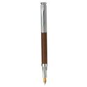 Picture of Laban Real Leather Sterling Silver ST-920-1RL Dark Brown Fountain Pen Medium Nib