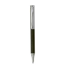 Picture of Laban Real Leather Sterling Silver ST-920-1RL Black Ballpoint Pen