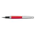 Picture of Caran dAche Leman Bicolor Red Silver Plated Roller Ball Pen