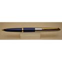 Picture of Parker 45 Blue Gold Trim with Dome Fountain Pen Broad Nib