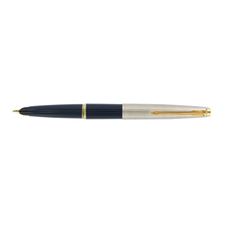 Picture of Parker 45 Blue Gold Trim with Flat Top Fountain Pen Broad Nib
