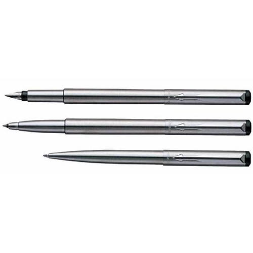 Parker  Vector  Stainless Steel Ballpoint Pen New In Box 